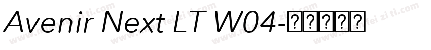 Avenir Next LT W04字体转换